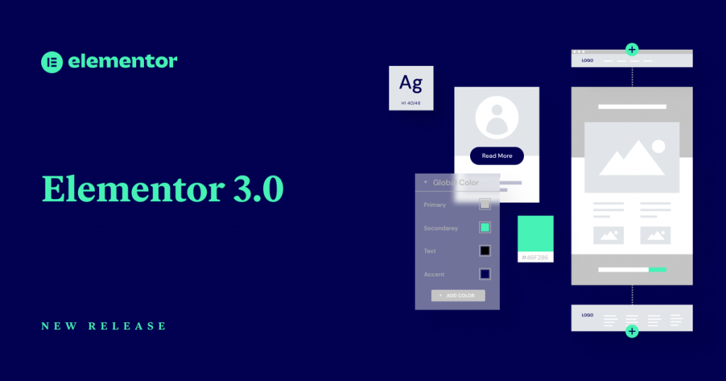 Elementor Release cover 1200x628 1 1024x538 - Elementor 3.0: Avaliação do Construtor de Websites mais usado no momento.