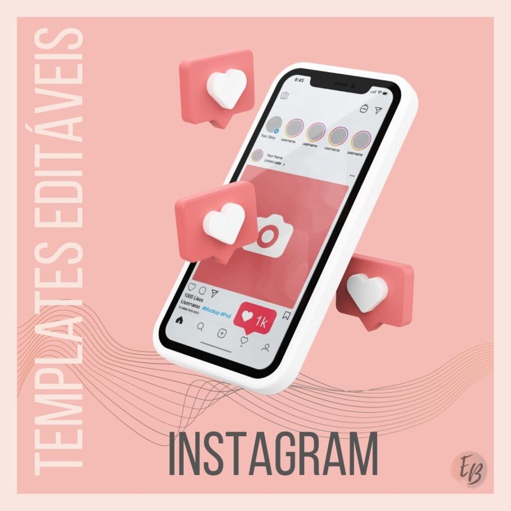 Templates editáveis Canva Instagram 1024x1024 - CANVA - Templates por Elis Buges All